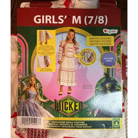 Nessa Rose Adaptive Wicked Movie Witch Fancy Dress Up Halloween Child Costume M - Picture 4 of 5
